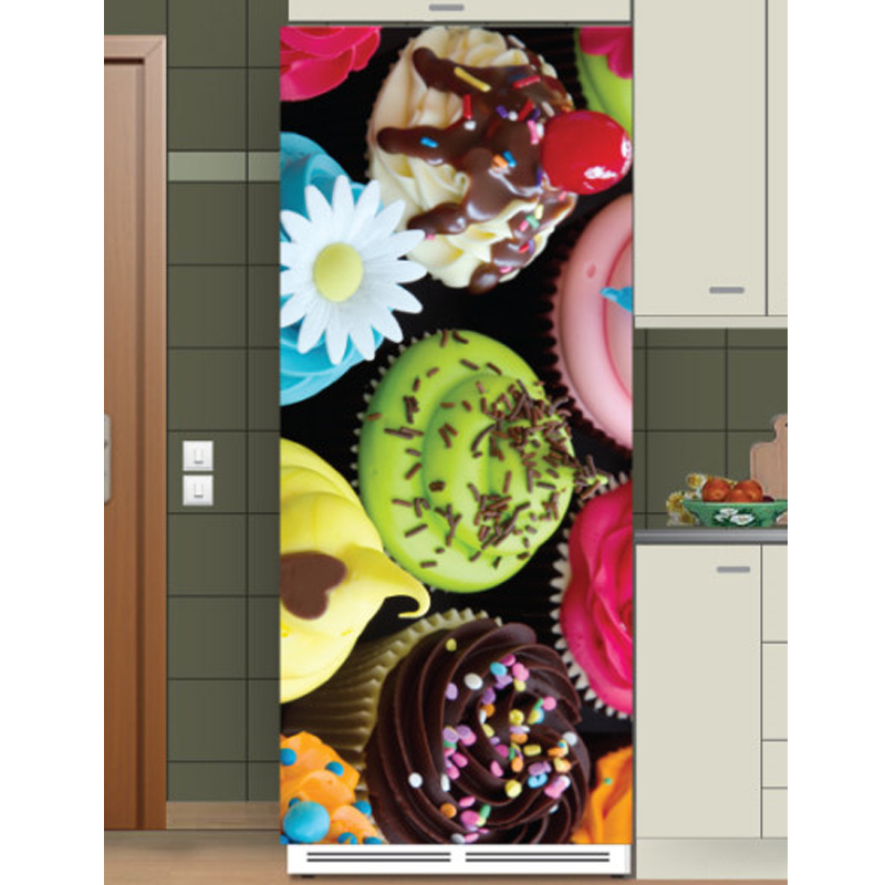 Αυτοκόλλητο ψυγείου με Γλυκά